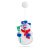 LED Snowman window decoration on white background