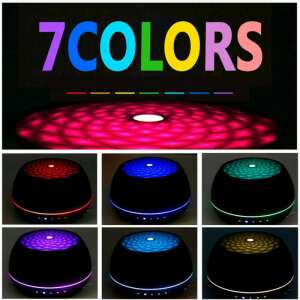 Bluetooth aromapárásító, illatosító, 7 szín, távirányítható, sötét színben