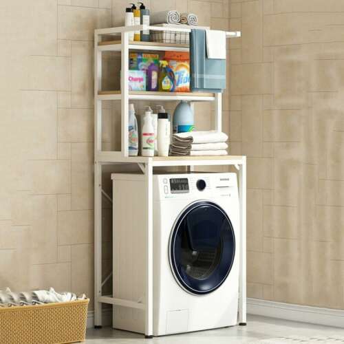 Fürdőszoba Polcrendszer - Mosógép Fölé - 3 Polc - 175 cm