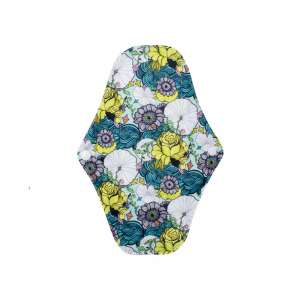 Wiederverwendbarer waschbarer Slipeinlage mit buntem Blumenmuster - Damenbinden