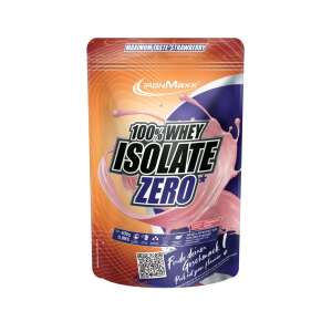 IronMaxx 100% Whey Isolate Zero eper ízű fehérje por, cukormentes, maximális íz - Fehérje