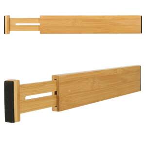 Adjustable bamboo drawer divider, 43x6x1.5cm - Cutlery holder