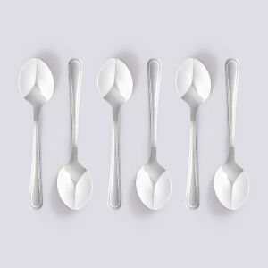 Ambition Verona Teáskanál Készlet - 6 db - Rozsdamentes Acél - 13,8 cm 145516827 - Kanál