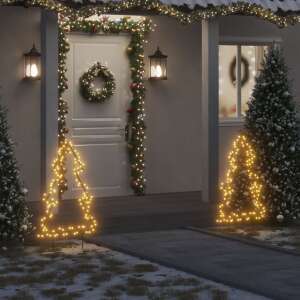 vidaXL karácsonyi fa fénydekoráció 115 LED 90 cm 76097693 