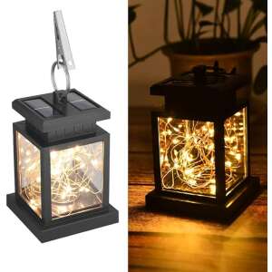 Napelemes lámpás fényfüzérrel