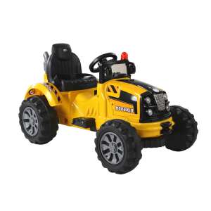 Sárga JS328D 12V Elektromos Traktor 4696 76100467 Elektromos járművek - Elektromos traktor