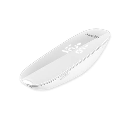 iHealth Gluco Kit Lite vércukormérő készülék, LCD kijelző, USB töltés, fehér