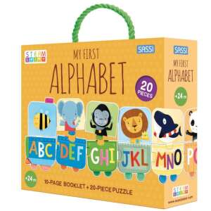 Oktató játék angolul - puzzle és kiskönyv, az első ábécém | Sassi