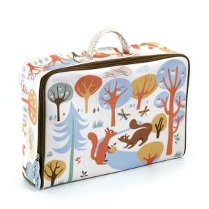 Trendi kis bőrönd - Huncut mókusok - Squirrels suitcase | Djeco 77930122 Gyerek bőrönd