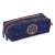 Djeco Monster pencil case with two compartments, blue with monster design
