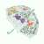 Djeco Bird Umbrella, clear umbrella with colorful birds and flowers design