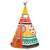 Djeco Teepee Play Tent, colorful, kids play tent, teepee tent, indian tent, indoor play tent, kids teepee, teepee for kids