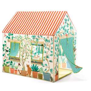 Djeco Playhouse, a colorful and fun play tent for kids, featuring a garden design with windows and a door - Play Tent & Tunnel