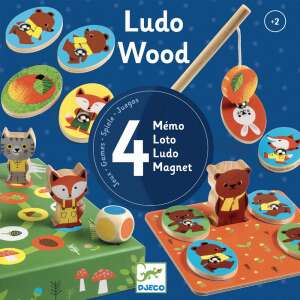 Társasjáték - Négy pajti - Ludo Wood | Djeco 76152593 Társasjáték