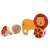 Djeco Vis'n'Roll lion wooden toy, assembly toy to roll, for kids 2 years and up