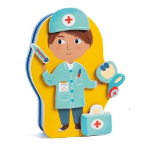 Djeco Jobissimo Formadobozos puzzle - Mikié - Doctor - Djeco Puzzle