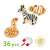Djeco Magnetic's Magnimo wooden magnetic animal puzzle pieces, zebra, fish, snake