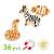 Djeco Magnimo Magnetic's Animal Puzzle, 36 pieces, close up of zebra, fish, and snake pieces
