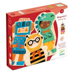 Djeco Magnetic's Fancy-up magnetic game box, featuring colorful characters in costumes - Djeco Creative Toy