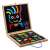 Djeco Geocharacter Magnetic Puzzle with wooden box, geometric shapes, educational toy for kids