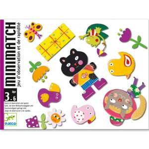 Djeco Minimatch memory card game for kids aged 3-6, promoting observation and speed - Card Game