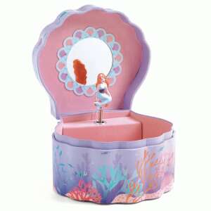 Djeco Muzyczna szkatułka na biżuterię Enchanted Mermaid, projekt syreny, odtwarza muzykę, do przechowywania biżuterii - Djeco