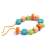 Djeco Filacolor Lacing Game with Wooden Shapes - Necklace