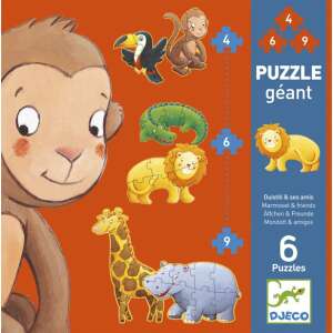 Puzzle gigant Djeco animale salbatice 76156055 Puzzle pentru copii