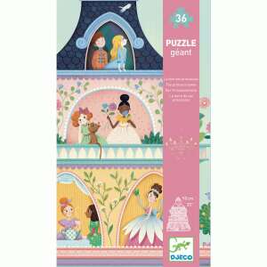 Djeco giant puzzle, 36 pieces, The Princess Tower, princess castle, fairytale puzzle, large puzzle, kids puzzle, girls puzzle - Baby Puzzle
