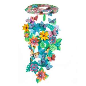 Djeco Do It Yourself Springtime Decorative Mobile, a colorful hanging mobile with butterflies and flowers - Djeco Creative Toy