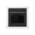 Gorenje BOS67372CLB built-in oven, black with gold handle, front view