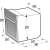 Gorenje BOS67372CLB Einbau-Backofen, Abmessungen