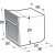 Gorenje BOS67372CLB Einbau-Backofen, Abmessungen