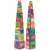 Djeco 10 My Friends Blocks stacking tower, two towers of colorful wooden blocks with animal and number designs, great for learning and building