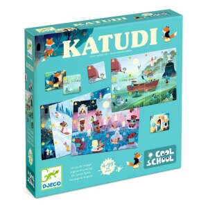 Кутия за настолна игра Katudi, Djeco Cool School, за възраст от 4 до 99 години - Настолна игра и Маса за джаги и аксесоари