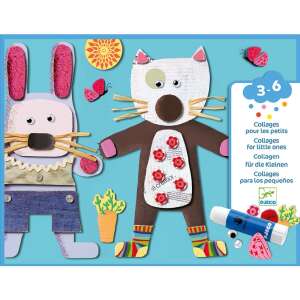 Djeco Collage for little ones, create your own animal collage with this fun kit - Djeco Creative Toy