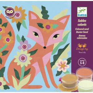 Djeco Glow in the Dark Sand Art Kit - Fox - Djeco Creative Toy