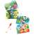 Djeco Hidden Outside Water Reveal Coloring Set, 4 cards with animal illustrations and 1 water pen, reveal the colors by painting with water