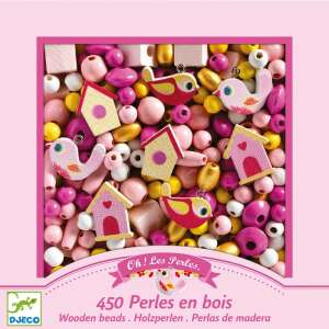 Mistletoe - Leaves and Flowers - Wooden beads, leaves and flowers | Djeco 102893719 - Bead & Bead Stringing Kit