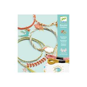Djeco Celeste Kumihimo Bracelet Making Kit, featuring colorful threads, charms, and instructions for creating unique bracelets - Jewelry Making Kit