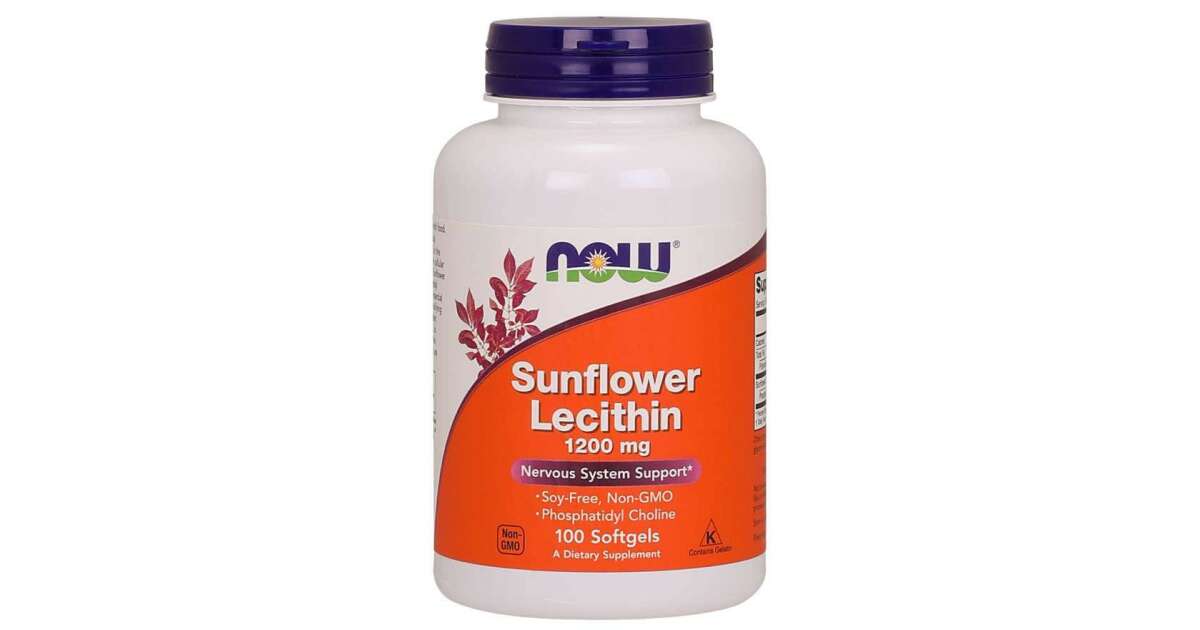 Now sunflower lecithin kapszula 1200mg 100 db Pepita.hu