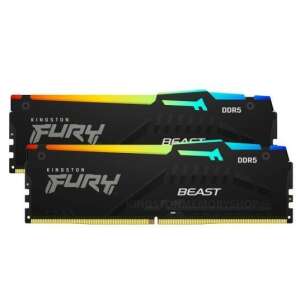 Kingston FURY Beast, RGB, 16 GB (2 x 8 GB), DDR5, 6000Mhz, CL 36, 1.35V, memória 76170980 
