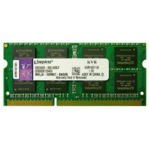 Kingston ValueRAM, SO-DIMM, DDR3, 8GB (1 x 8 GB), 1600MHz, 1.5V, memória 76171080 