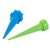 Plant watering spikes, blue and green, set of 2, drip irrigation, self watering, for plants, flowers, herbs, vegetables