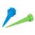 Plant watering spikes, blue and green, set of 2, drip irrigation, self watering, for plants, flowers, herbs, vegetables