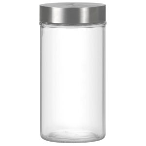 Domotti Milos 1300 ml üveg tárolóedény fém fedővel - Ételtárolás