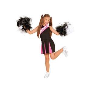 Pompomlány fekete pink lány jelmez 128 cm-es méretben 76186426 Jelmez gyerekeknek