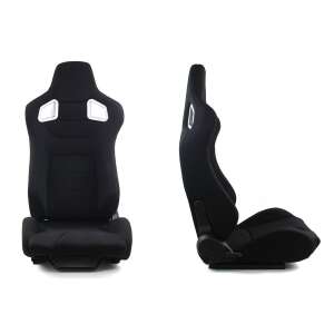 Scaun sport auto GLOCK negru, vedere din față și din lateral - Scaune auto