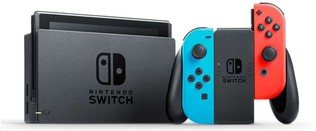 Nintendo switch neon kék és neon piros joy-con kontrollerrel (nsh...