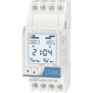 ORBIS Zeitschalttechnik ASTRO NOVA CITY 230 V Kalapsínes időkapcsoló óra Digitális 120 V/AC, 230 V/AC, 12 V/AC, 12 V/DC, 24 V/AC, 24 V/DC, 48 ... 76191965 